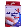 PURE-AID ADHESIVE PADS 2 X 3 5CT