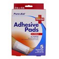 PURE-AID ADHESIVE PADS 3 X 4 5CT