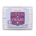 PURE-AID COTTON SWABS 50CT