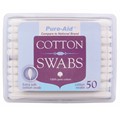PURE-AID COTTON SWABS 50CT
